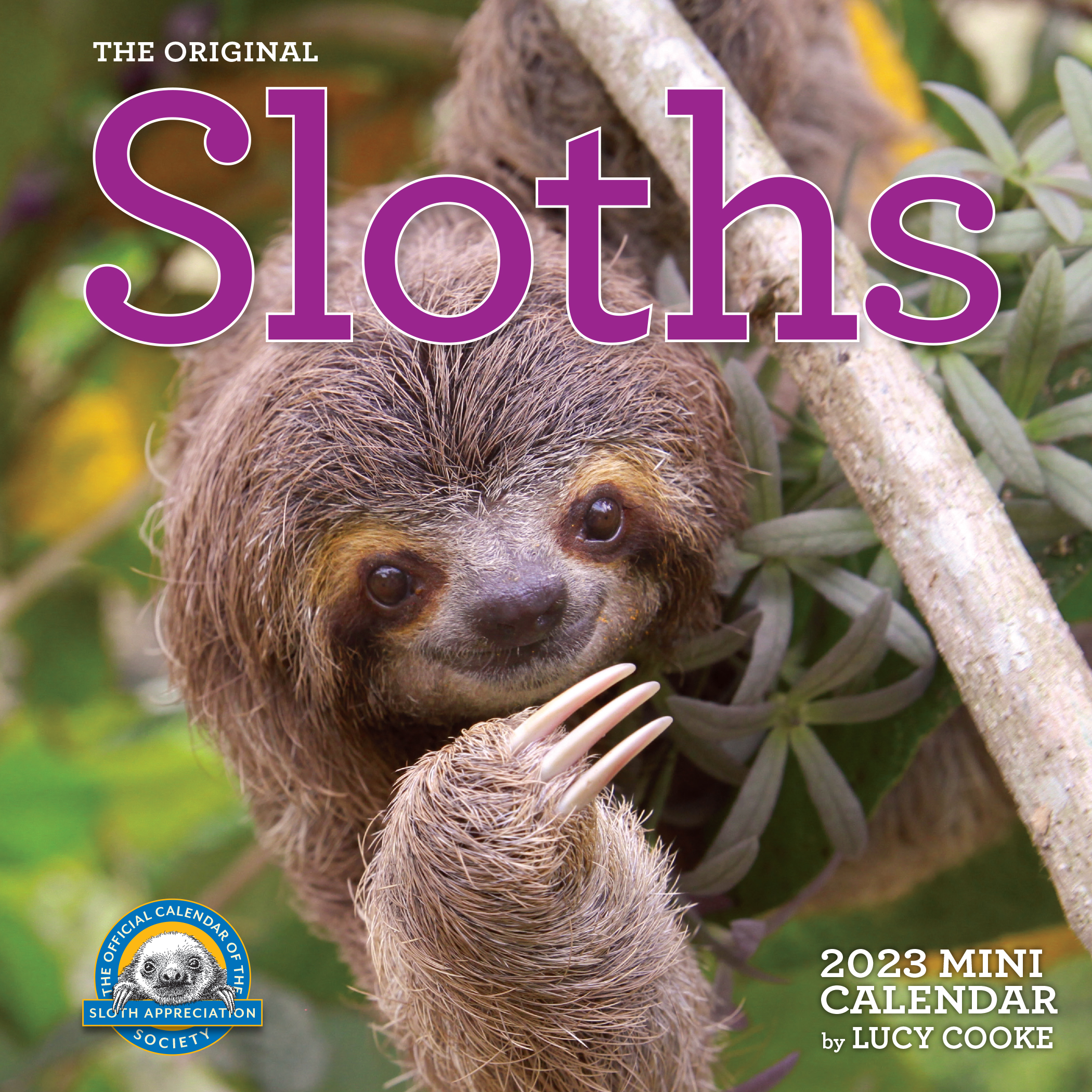 Sloths Mini Calendar Cover
